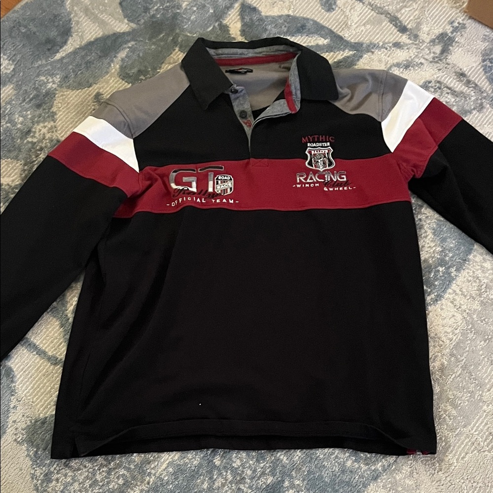 Men's Polo Shirt - Black, Gray, Red